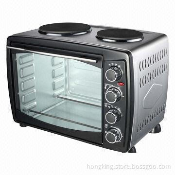 Oven Toaster with Stainless Steel Housing and 35L Capacity, 2 Hot Plates